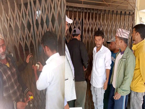 बैतडीको मेलौली  नगरपालिकामा तालाबन्दी